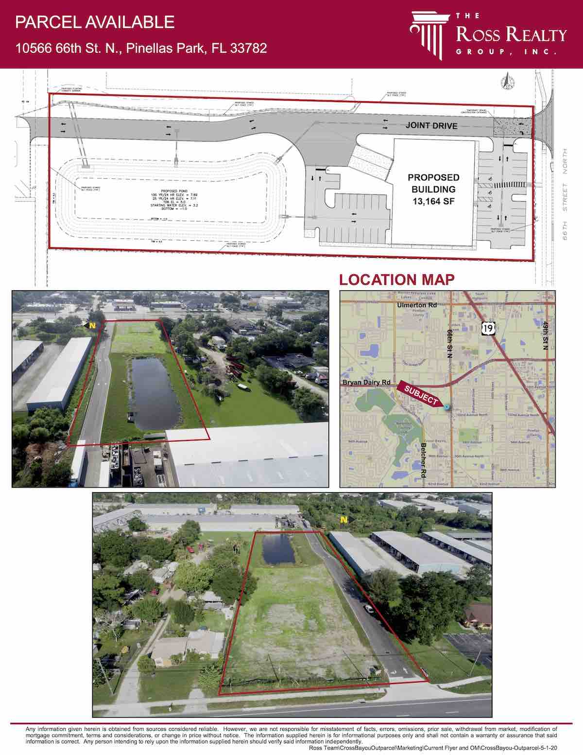 Tampa Commercial Real Estate - FOR SALE - Cross Bayou Industrial Park – Outparcel - 66th Street Land - 10566 66th St. N., Pinellas Park, FL 33782 P2