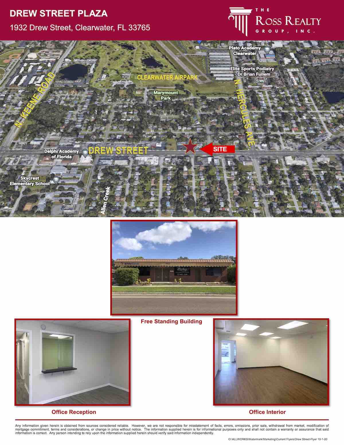 Tampa Commercial Real Estate - FOR SALE - Retail - Office Buildings - Drew Street Plaza - 1932 Drew Street, Clearwater, FL 33765 P2
