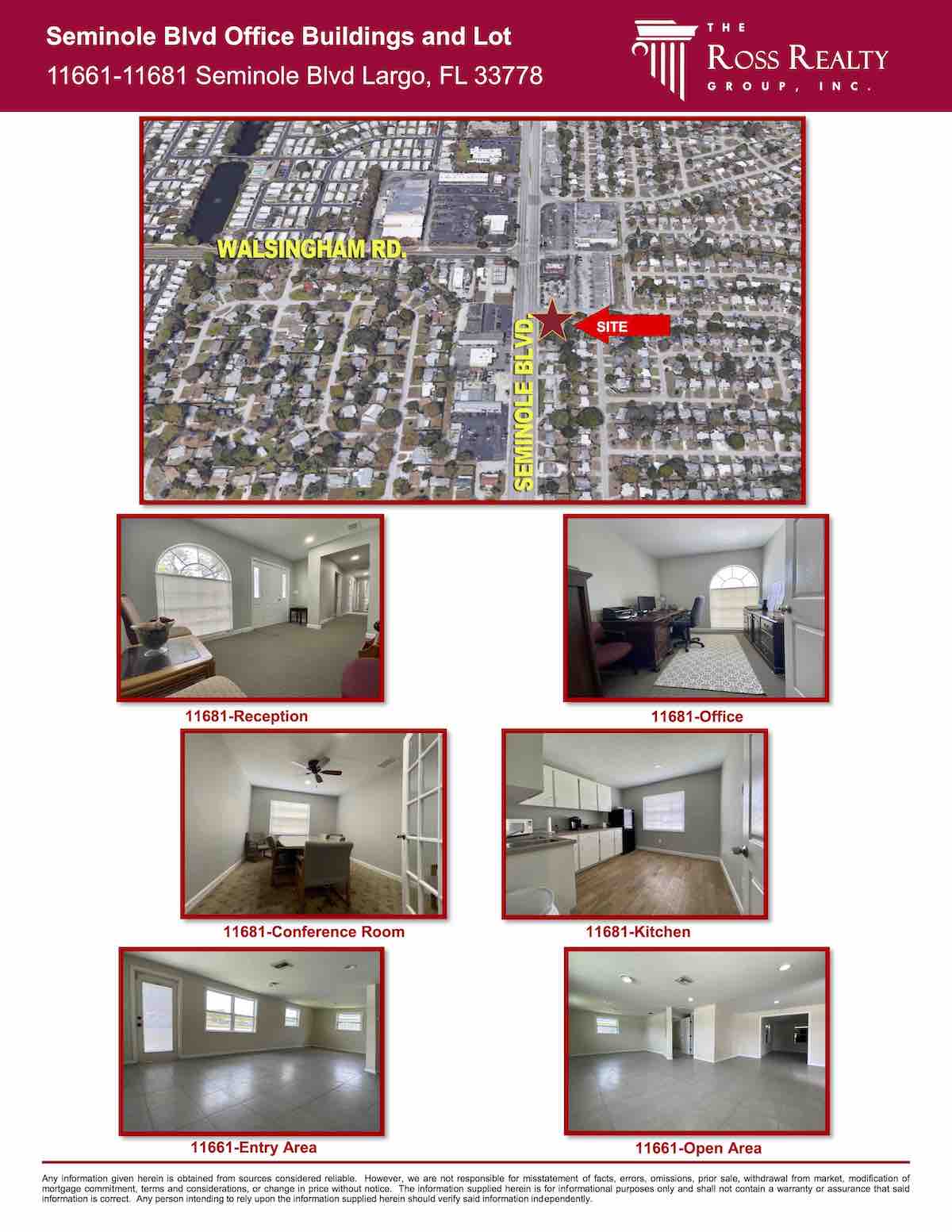 Tampa Commercial Real Estate - FOR SALE - Seminole Blvd Office Buildings and Lot - 11661-11681 Seminole Blvd Largo, FL 33778 P2
