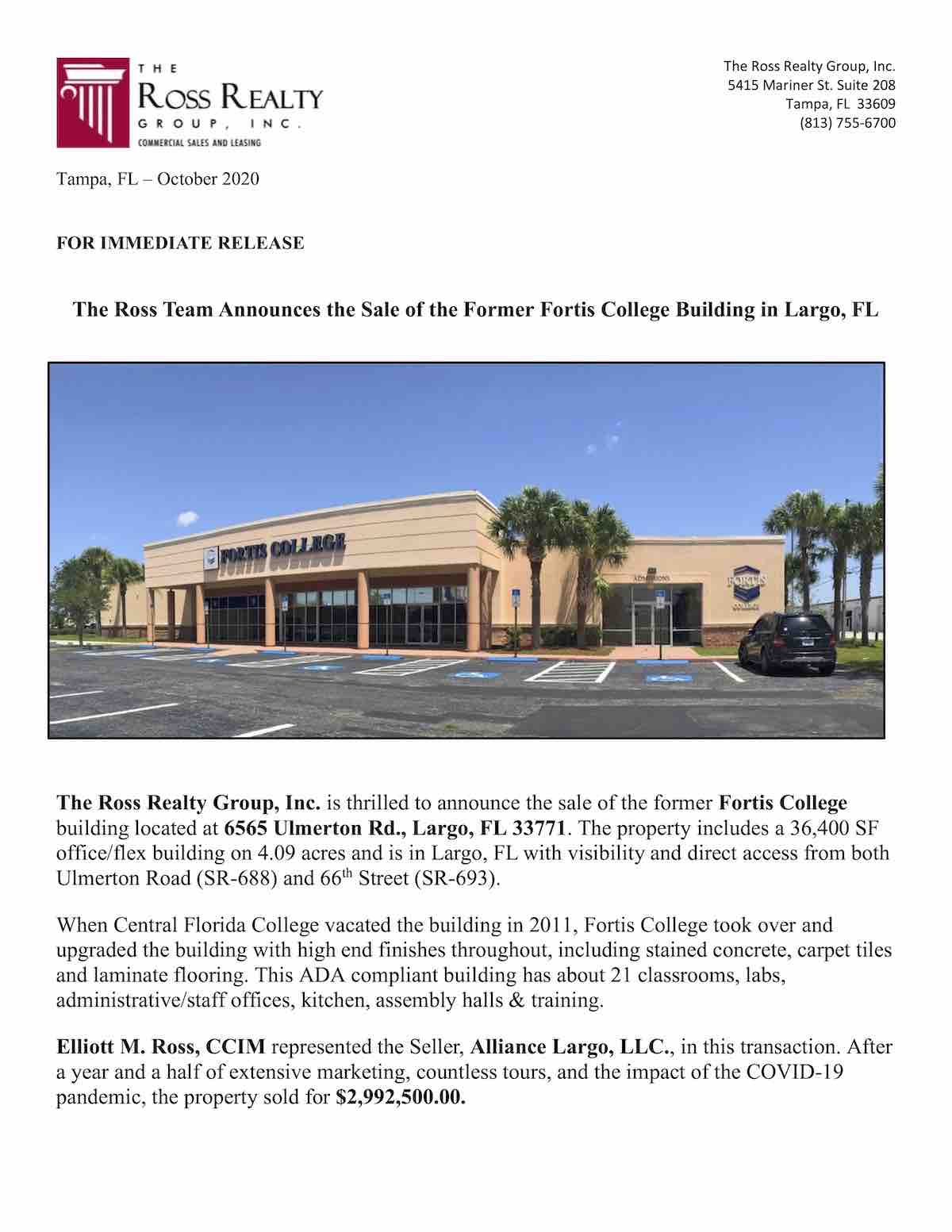 Fortis College 6565 Ulmerton Rd., Largo, FL 33771 P1