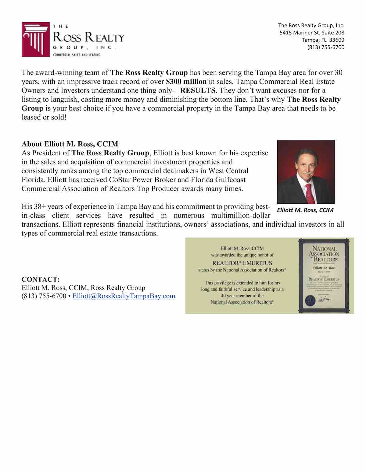 Tampa Commercial Real Estate - RRG-New Listing-Watermark 5 (5415 West Mariner Street) and Watermark 7 (5420 Bay Center Drive) P2