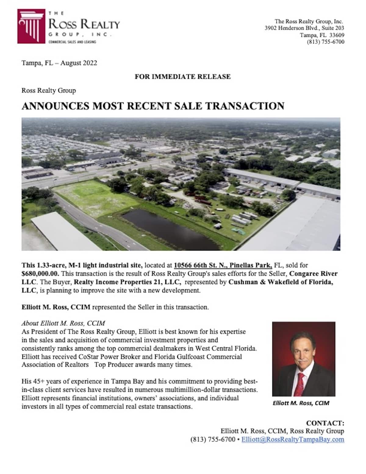 20220809 - SOLD - 10566 66th St. N., Pinellas Park, FL