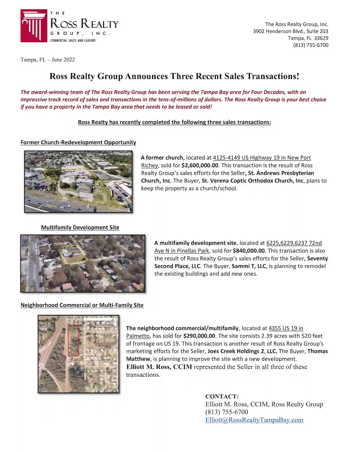 RRG-3 Sales Transactions 6-7-22