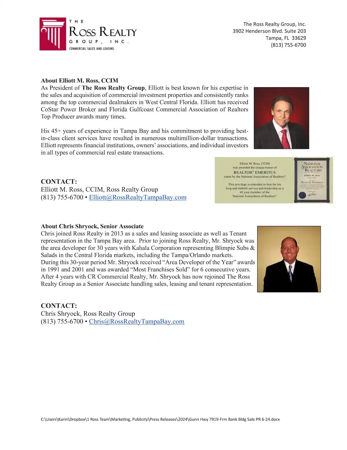 Gunn Hwy 7919-Frm Bank Bldg Sale