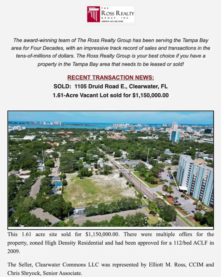 Ross Realty Tampa Bay 2025 Q3 Report - Page 01